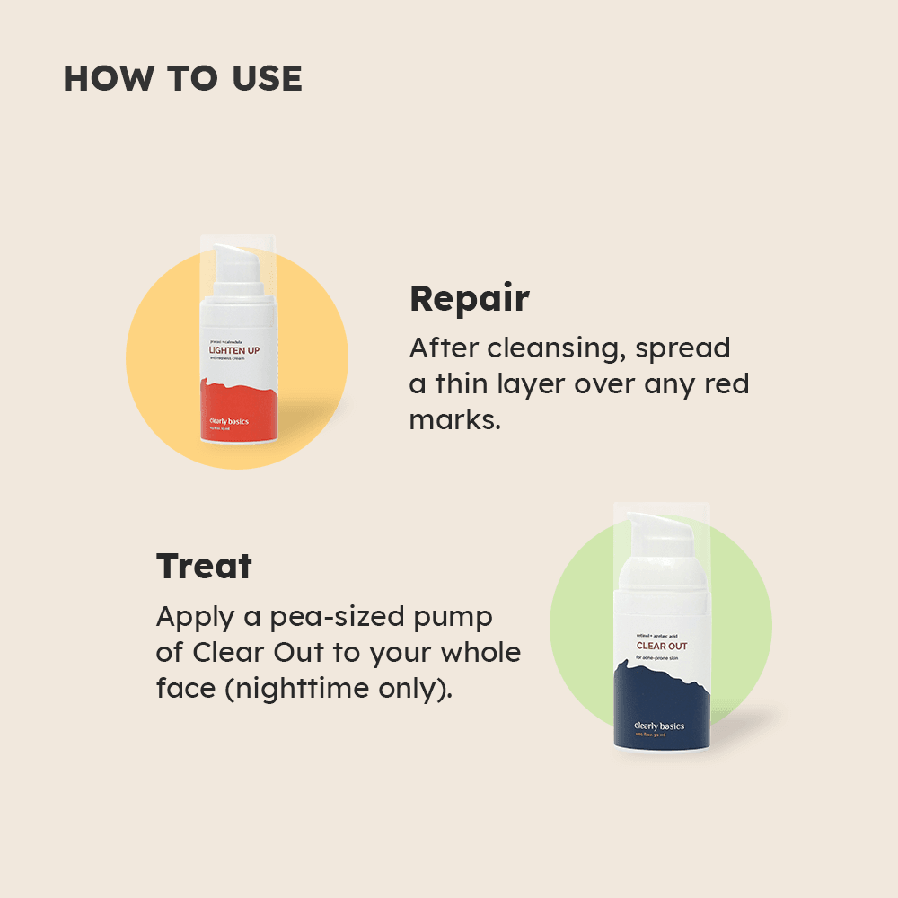 Lighten Up Redness Rescue Cream - Clearly Basics